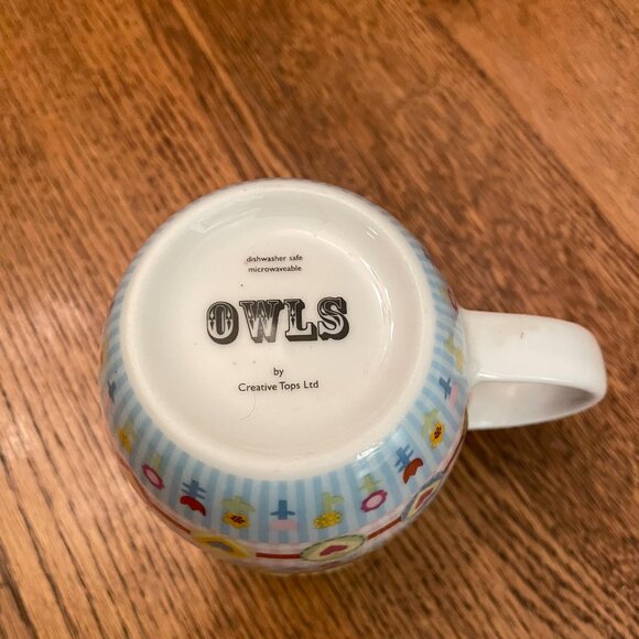 Multi-Colored Whimsical Owls Coffee Cup Mug by Creative Tops LTD - Picture 6 of 6